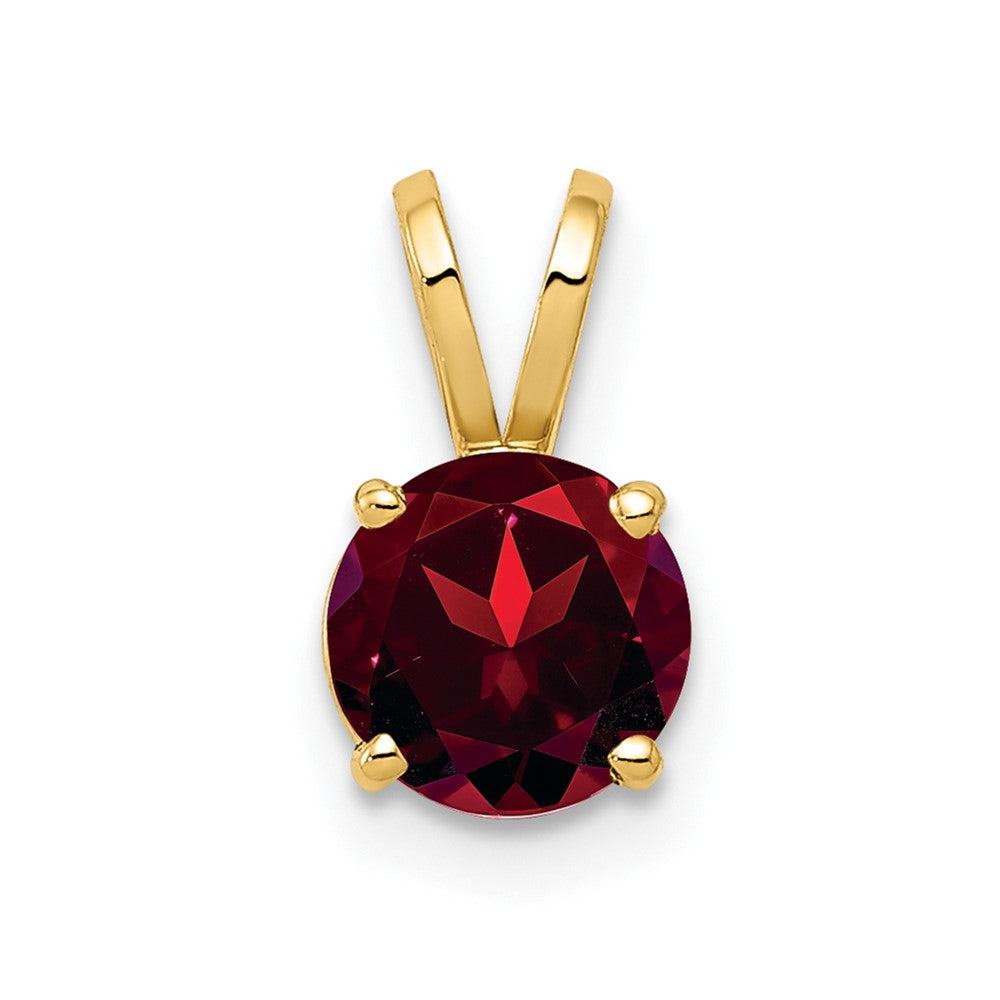 14K Gelbgold Granat-Anhänger
