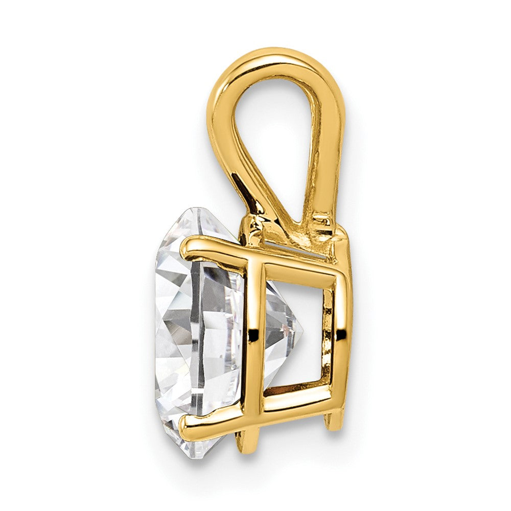 14K Gelbgold 14K 8mm Zirkonia Anhänger