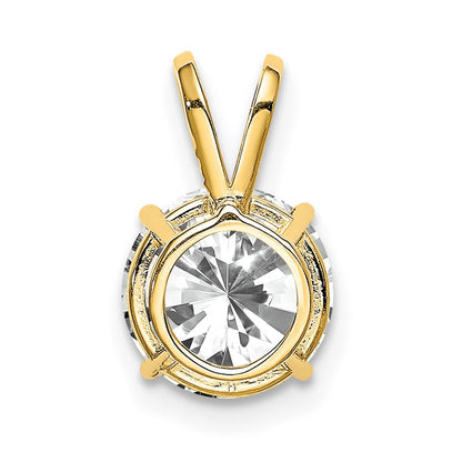 14K Gelbgold 14K 8mm Zirkonia Anhänger