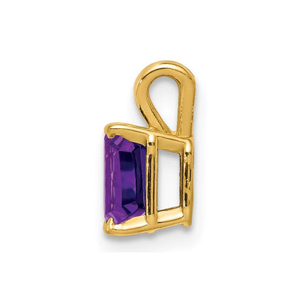 14K Gelbgold Amethyst-Anhänger