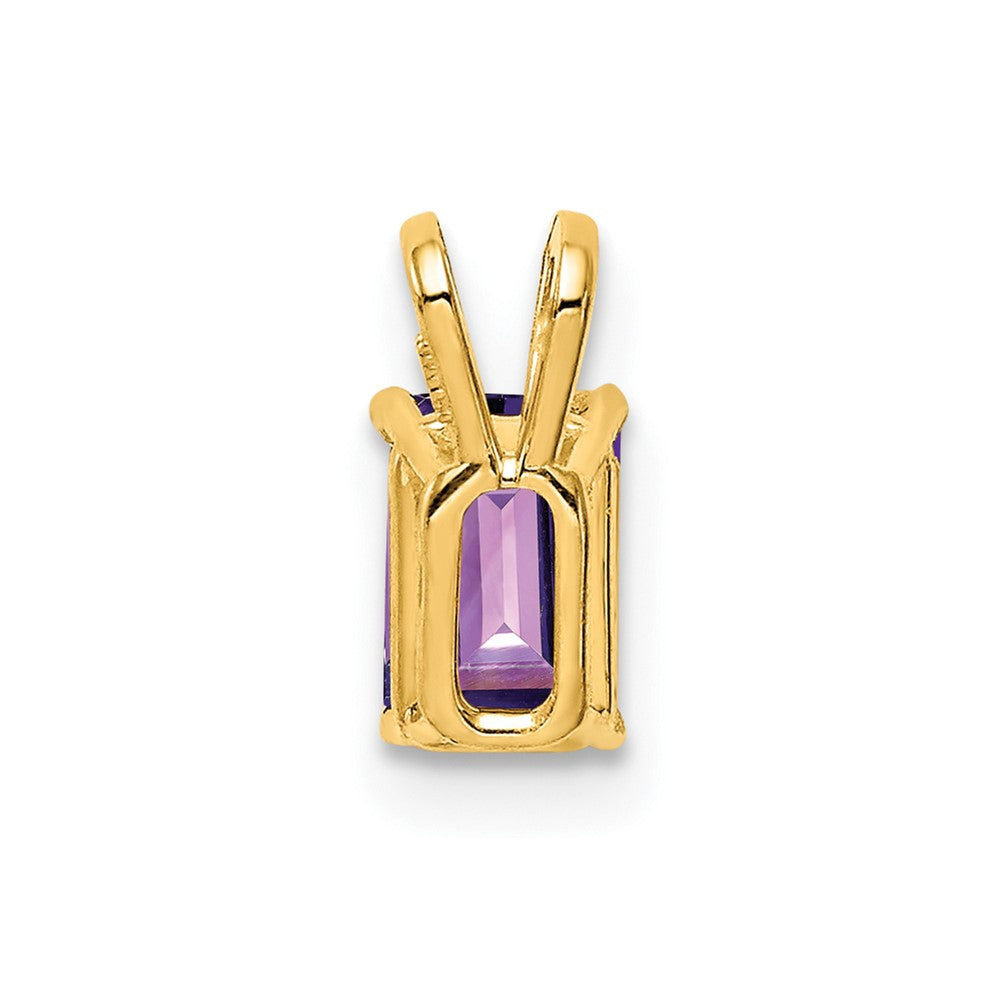 14K Gelbgold Amethyst-Anhänger