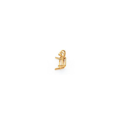 14K Gelbgold 8x6mm Smaragdschliff Zirkonia Anhänger