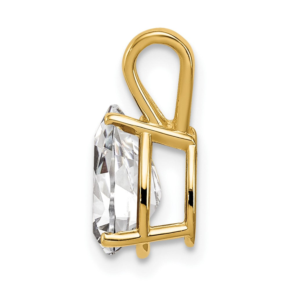 14K Gelbgold 9x6mm Tropfen Zirkonia Anhänger