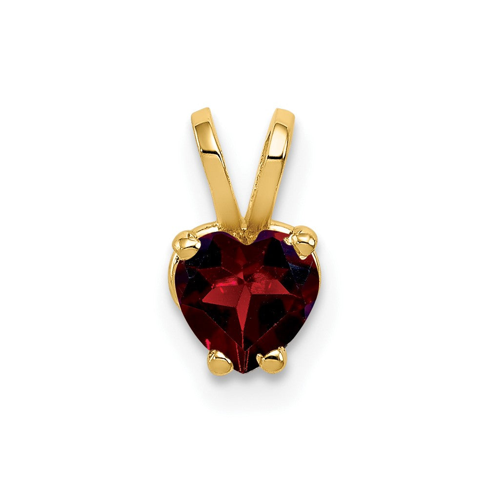 Anhänger aus 14K Gelbgold mit Granat