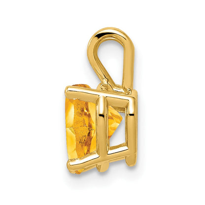 14K Gelbgold Citrin-Anhänger