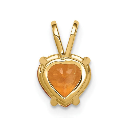 14K Gelbgold Citrin-Anhänger