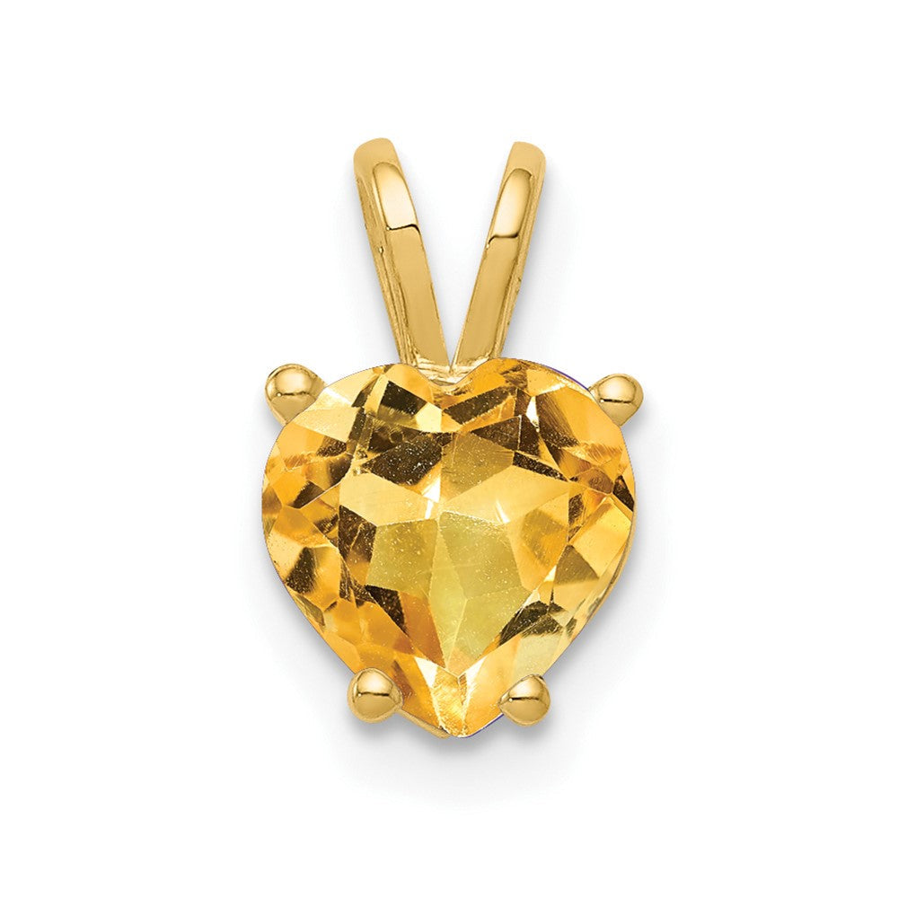 14K Gelbgold Citrin-Anhänger