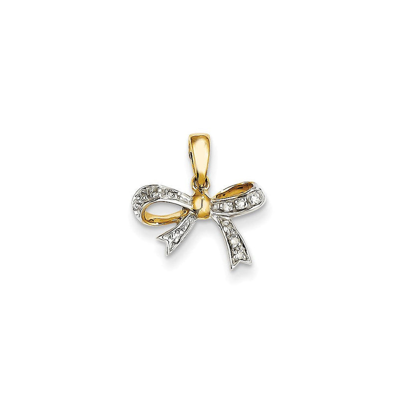 14K Diamant-Schleifen-Anhänger