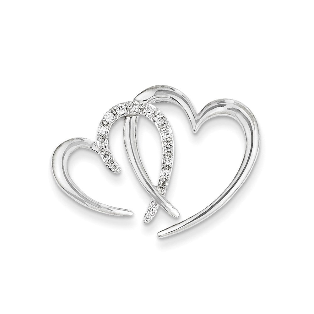 Echter Diamant-Anhänger aus 14K Weißgold