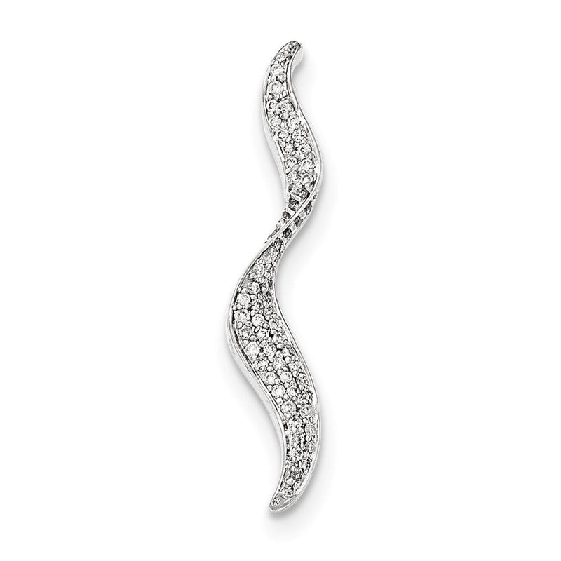 14K Weißgold Diamant-Anhänger