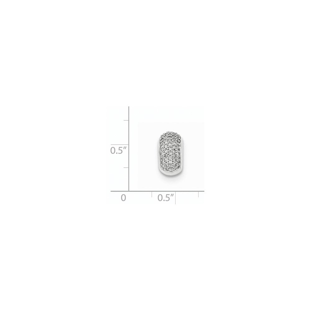 14K Weißgold Echt Diamant Kette Anhänger