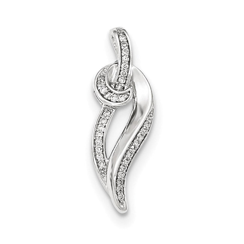 14K Weißgold Echt Diamant Kette Anhänger