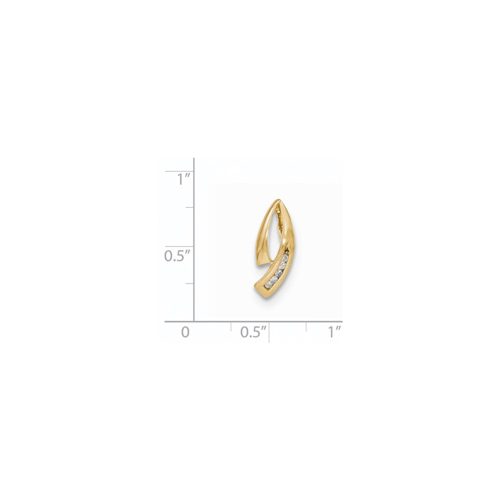 14K Gelbgold Diamant-Anhänger