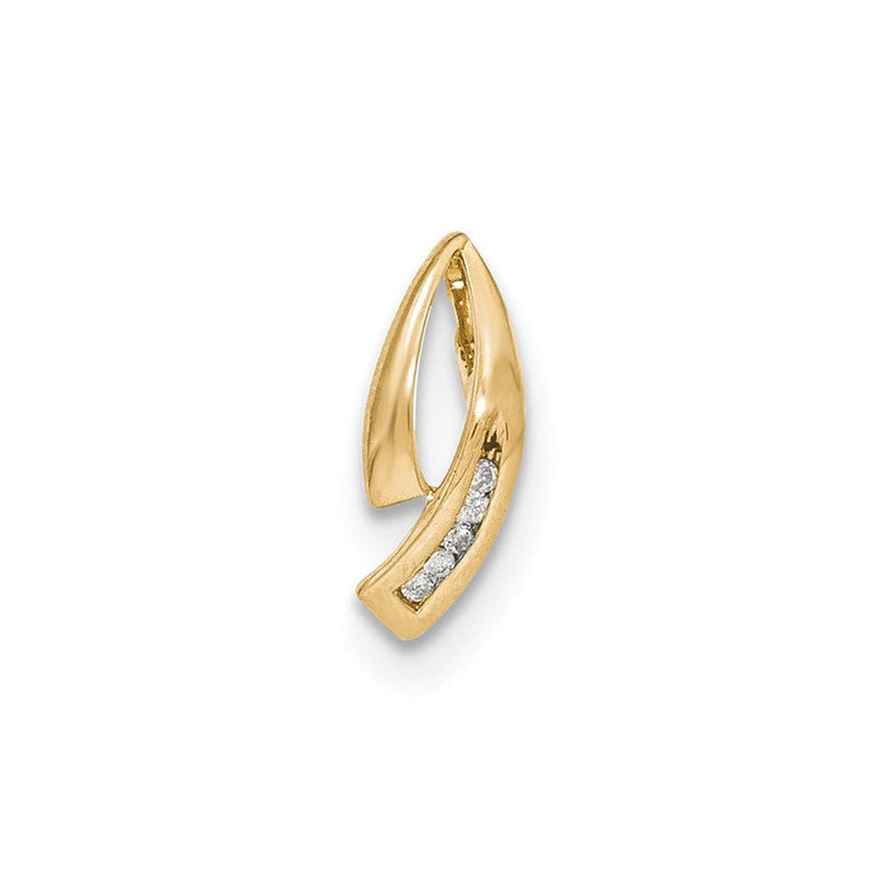 14K Gelbgold Diamant-Anhänger