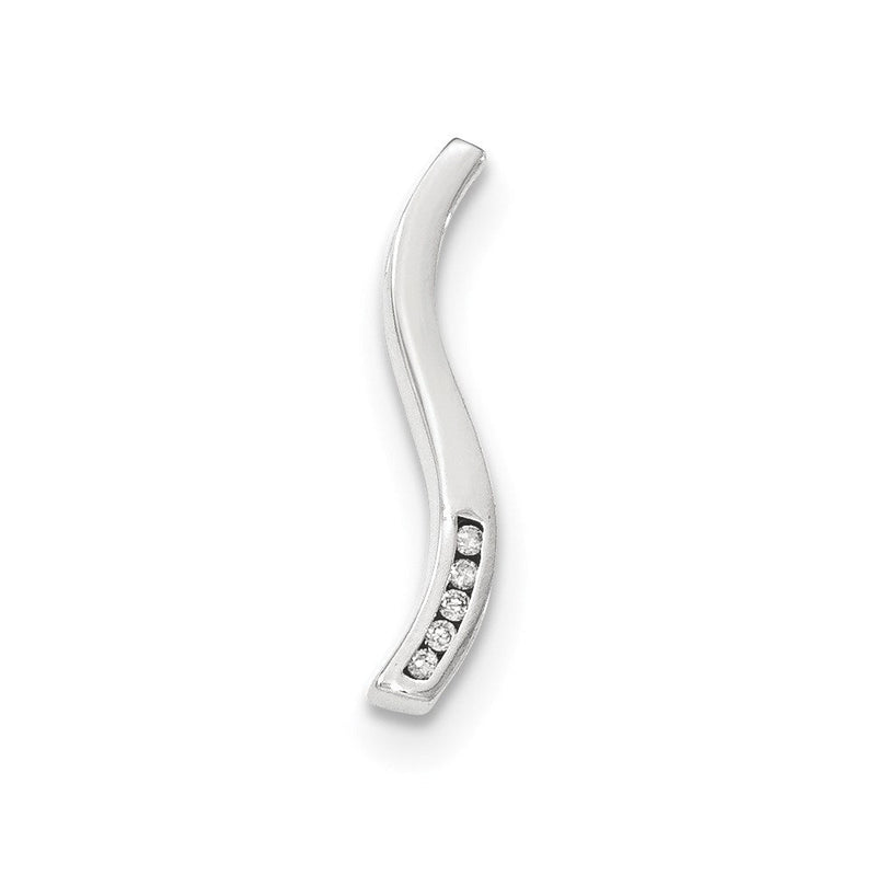 14K Weißgold Diamant-Anhänger
