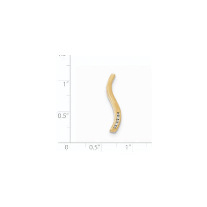 14K Gelbgold Echt Diamant Kette Anhänger