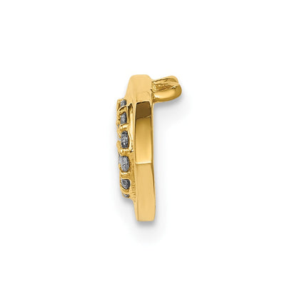 14K 0,125 ct. Diamant-Anhänger „Böser Blick“ zum Aufziehen für Kette