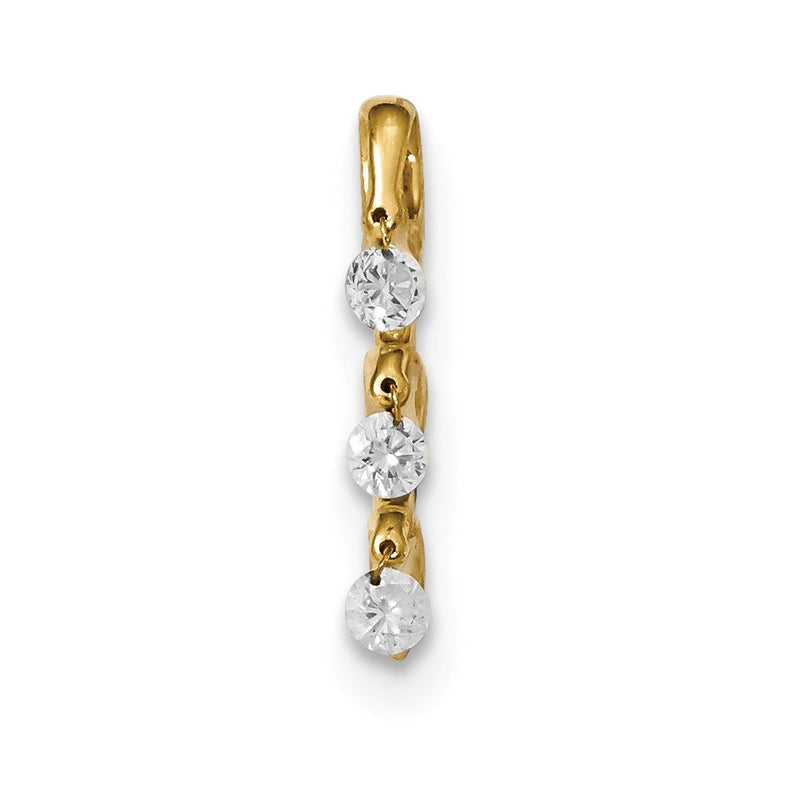 14K Gelbgold Diamant-Anhänger