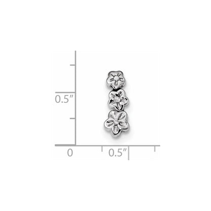 14K Weißgold Echter Diamant Anhänger
