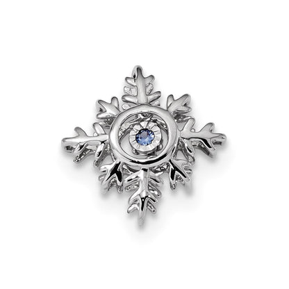 14K Weißgold Anhänger mit funkelnden echten Diamanten