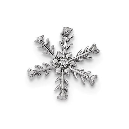 14K Weißgold Anhänger mit echten Diamanten