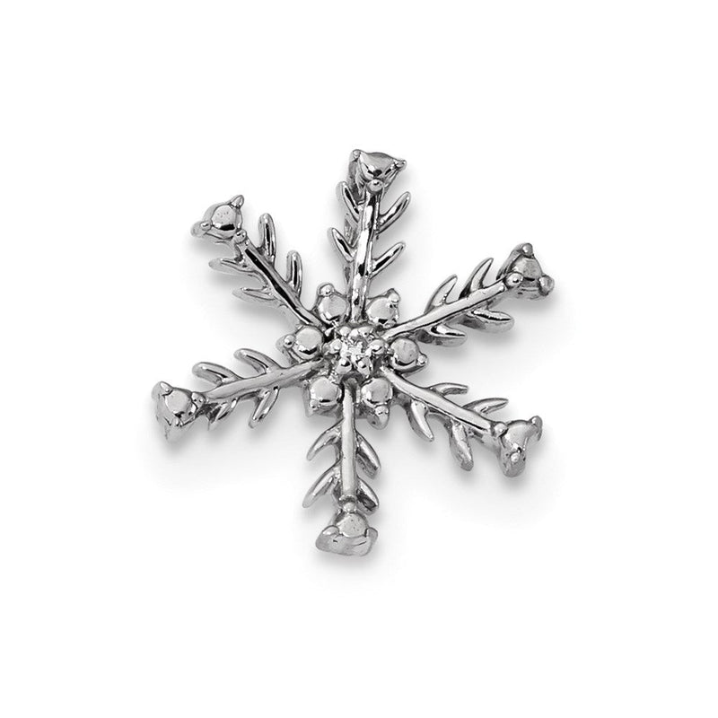 14K Weißgold Anhänger mit echten Diamanten