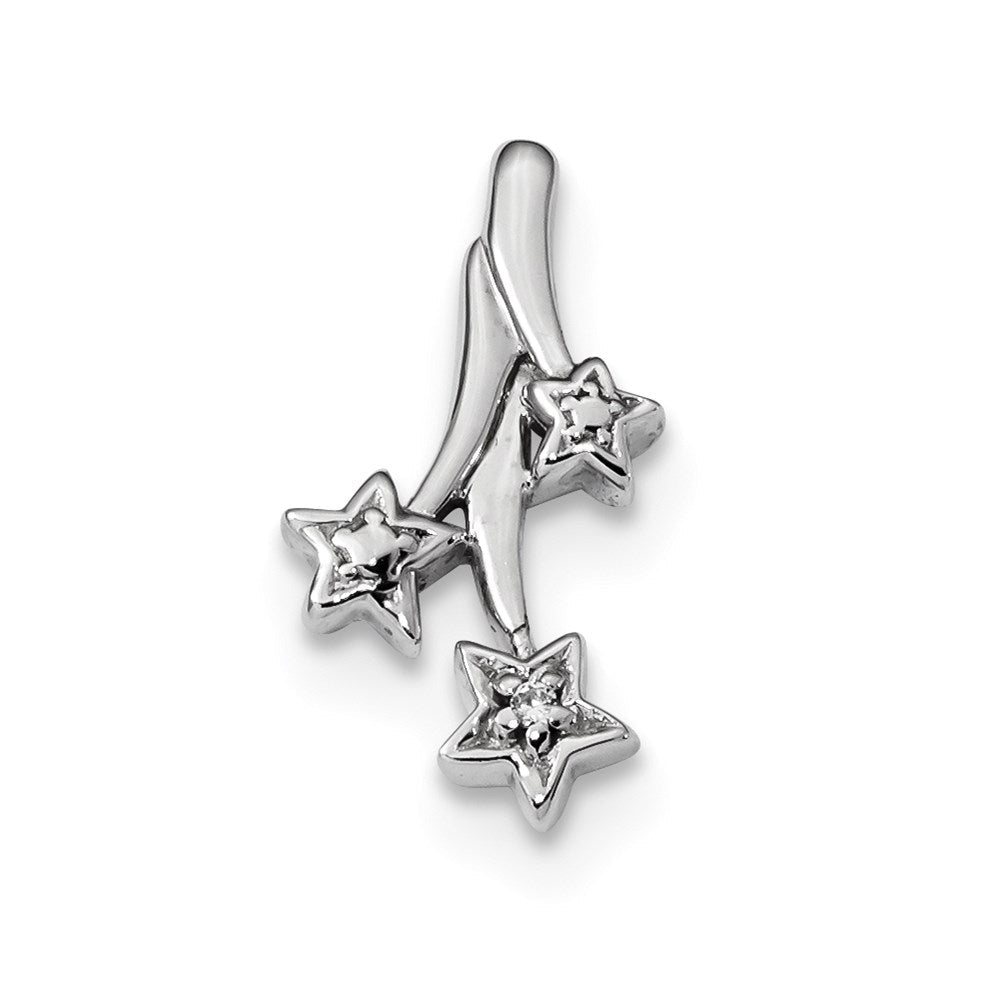 Anhänger aus 14K Weißgold mit echtem Diamant