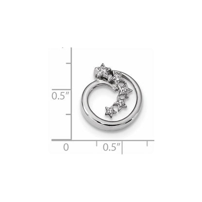 Echter Diamant-Anhänger aus 14K Weißgold