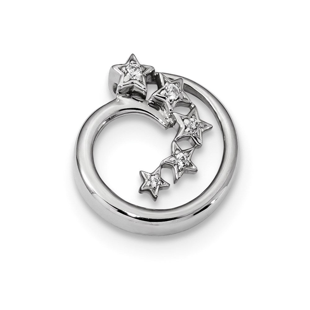 Echter Diamant-Anhänger aus 14K Weißgold