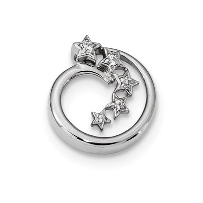 Echter Diamant-Anhänger aus 14K Weißgold