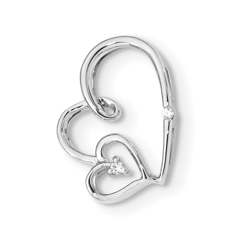 14K Weißgold Diamant-Anhänger