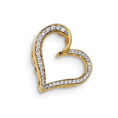 14K Gelbgold Anhänger mit echten Diamanten