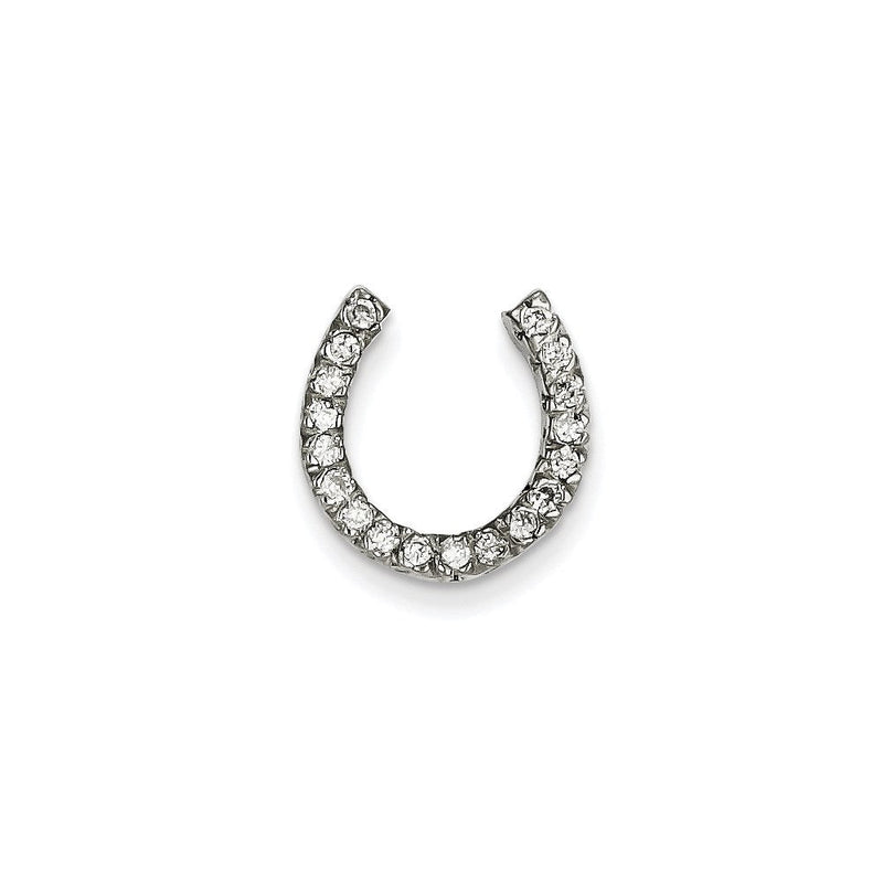 14K Weißgold AAA Diamant-Kettenanhänger