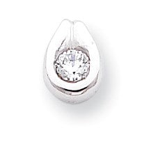 14K Weißgold Diamant-Anhänger