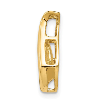 14K Gelbgold 3.4mm Aa Echt Diamant Tropfen Form Kette Anhänger