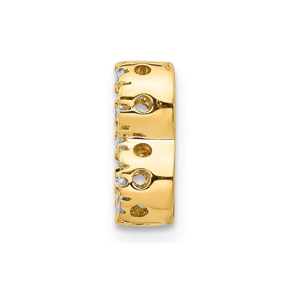 14K Gelbgold Charm mit Initiale „B“ aus echten Diamanten