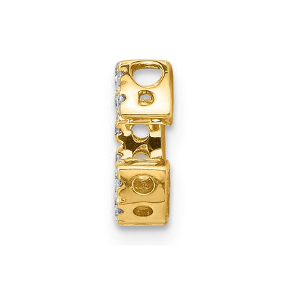 14K Gold Diamant-Buchstabenanhänger "C"