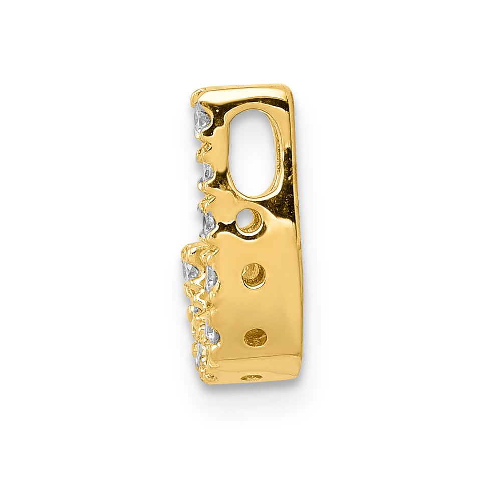 14K Gelbgold Charm mit Echtdiamant-Buchstabe J