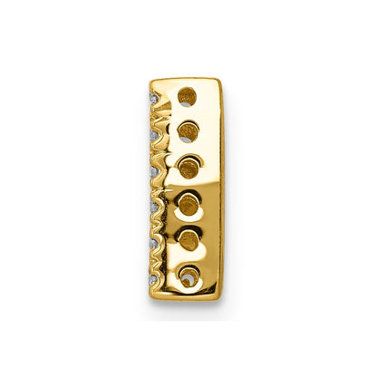 14K Diamant-Anhänger mit Initiale "M"