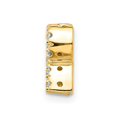 14K Gold Diamant-Buchstabenanhänger „R