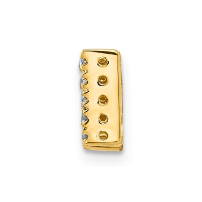 14K Gold Diamant-Buchstabenanhänger „W“