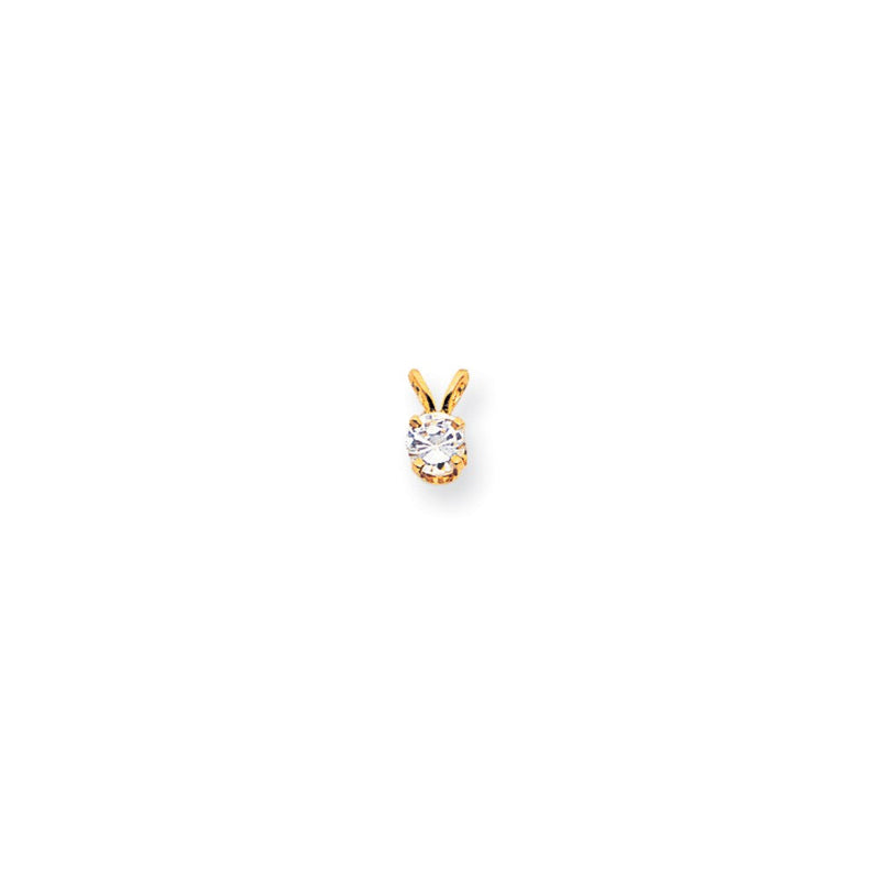 14K Gelbgold AA Diamant-Anhänger (echter Diamant)