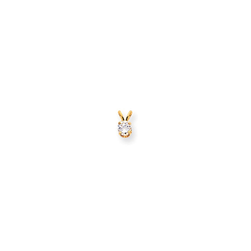 14K Gelbgold Anhänger mit VS Diamant