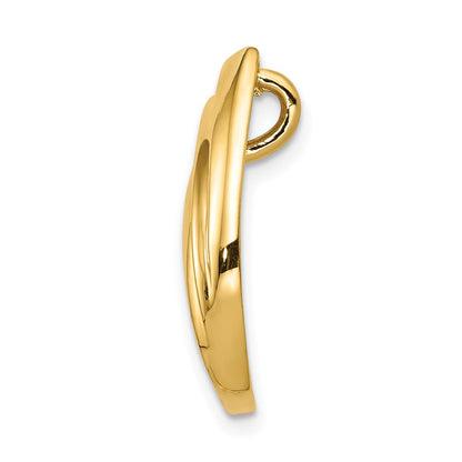 14K Gelbgold 1.4mm Aa Echt Diamant Fantasie Tropfen Kette Anhänger