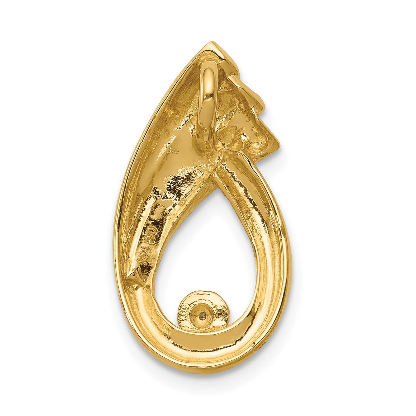 14K Diamant-Anhänger für Kette, 1,4 mm, VS