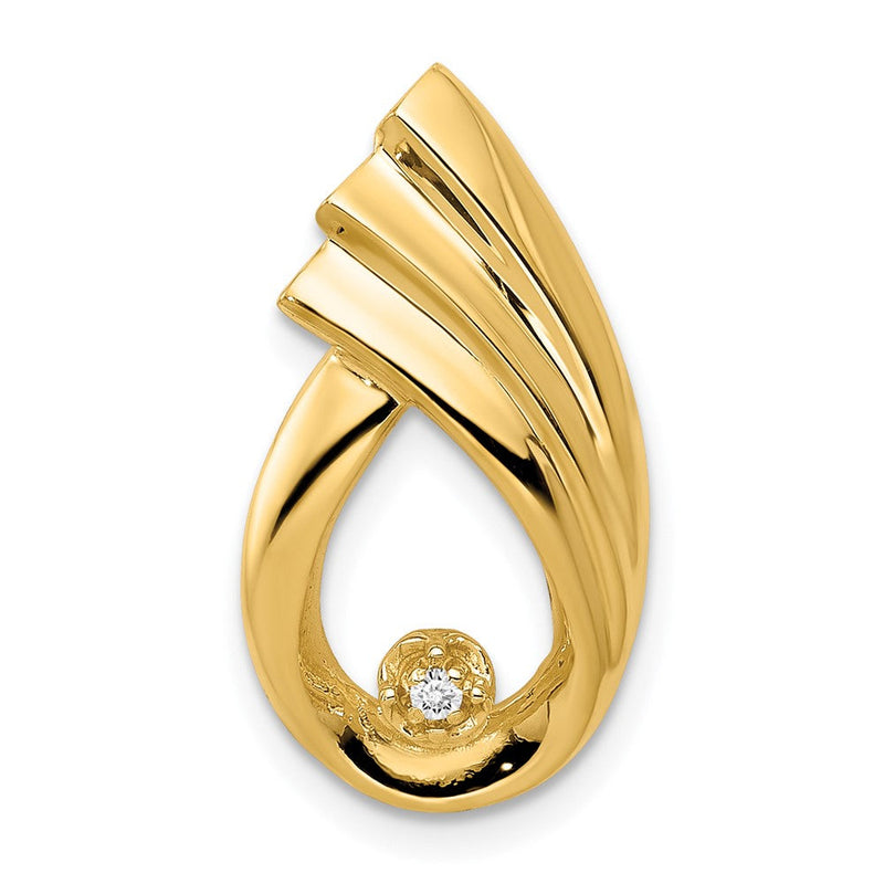 14K Diamant-Anhänger für Kette, 1,4 mm, VS