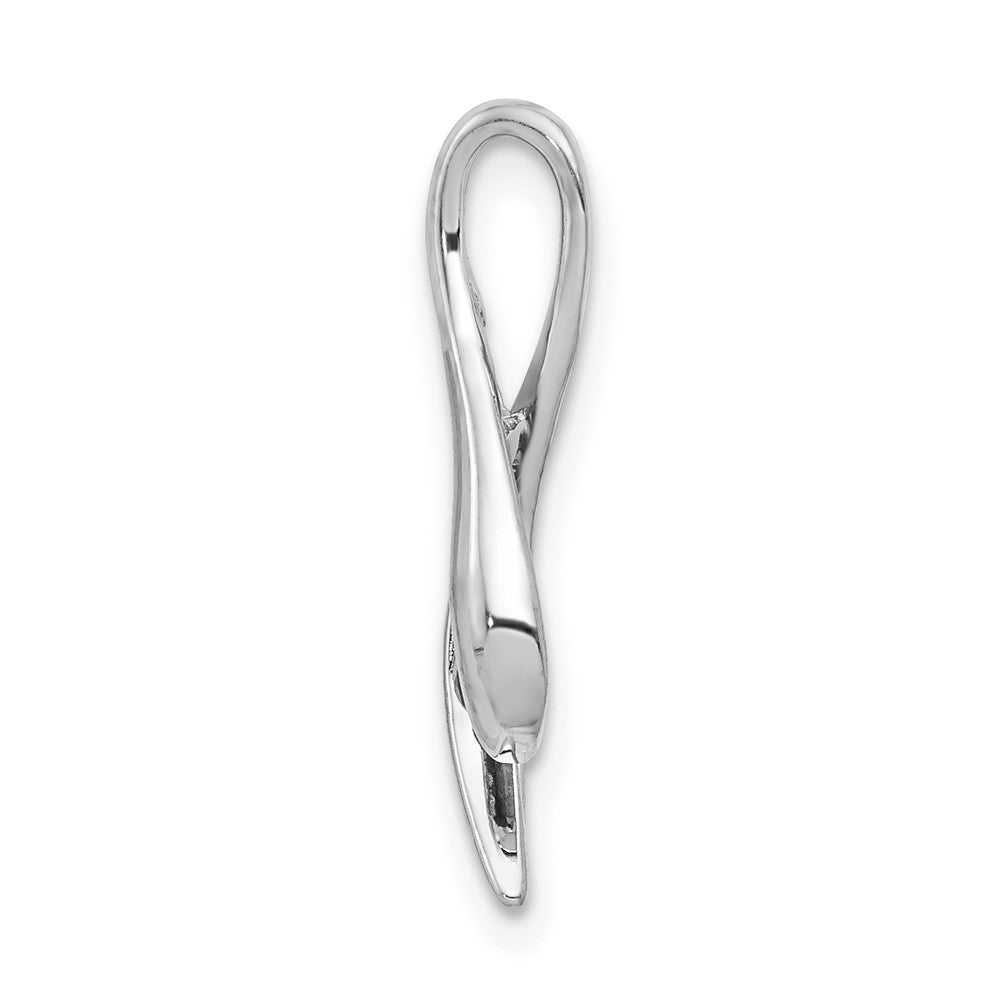 3 mm Rubin-Anhänger aus 14K Weißgold