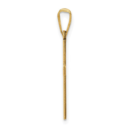 14K Gelbgold 14K Sandgestrahlt Kreuz Anhänger