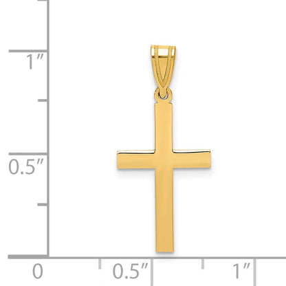 14K Gelbgold 14K Sandgestrahlt Kreuz Anhänger