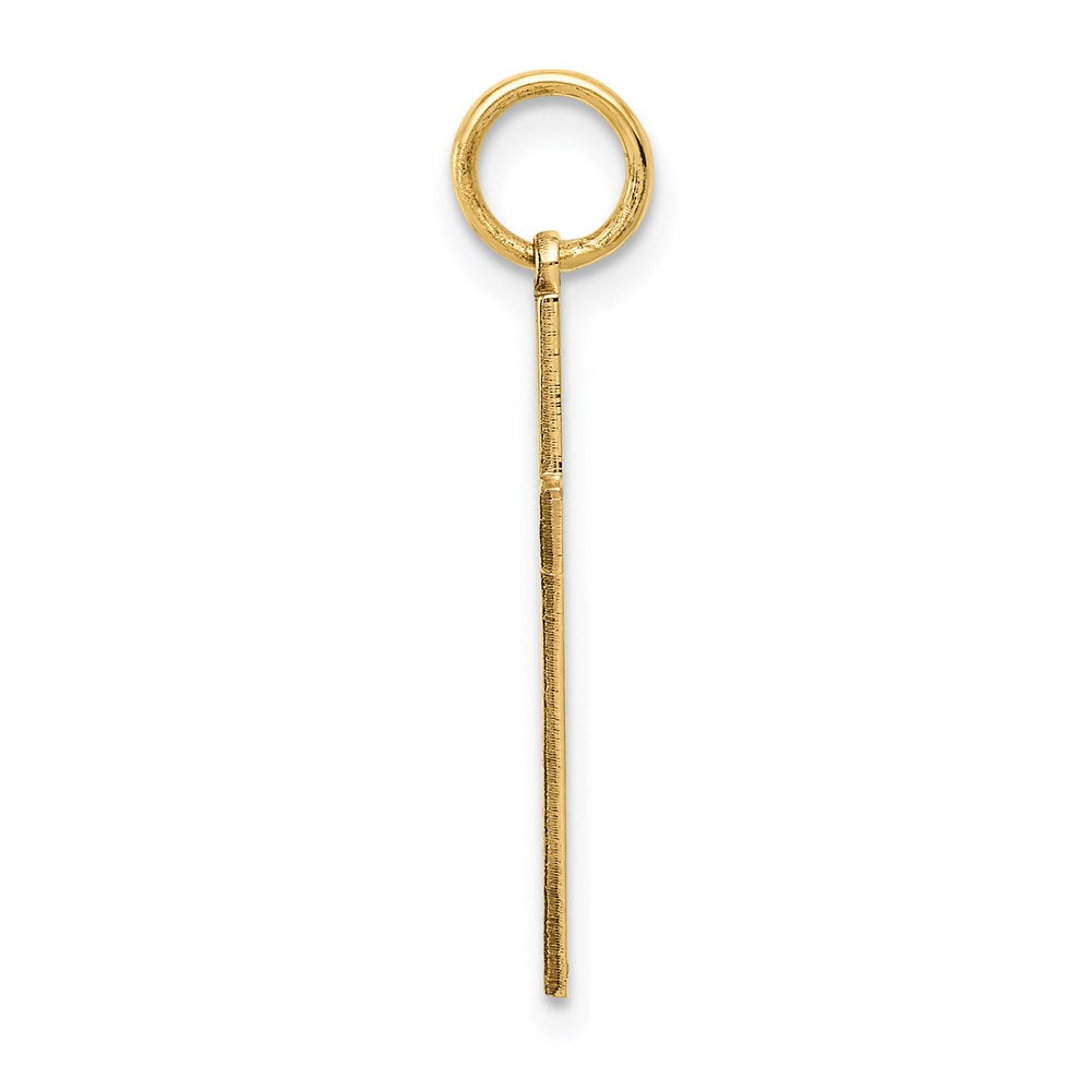14K Gelbgold 14K Lasergraviert Kreuz Anhänger